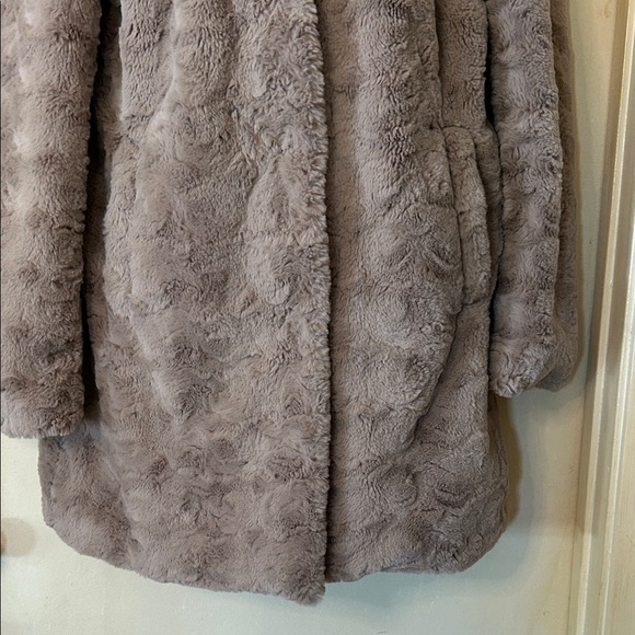 Kenneth Cole New York Women's Plush Teddy Jacket - Beige size M - Picture 4 of 13